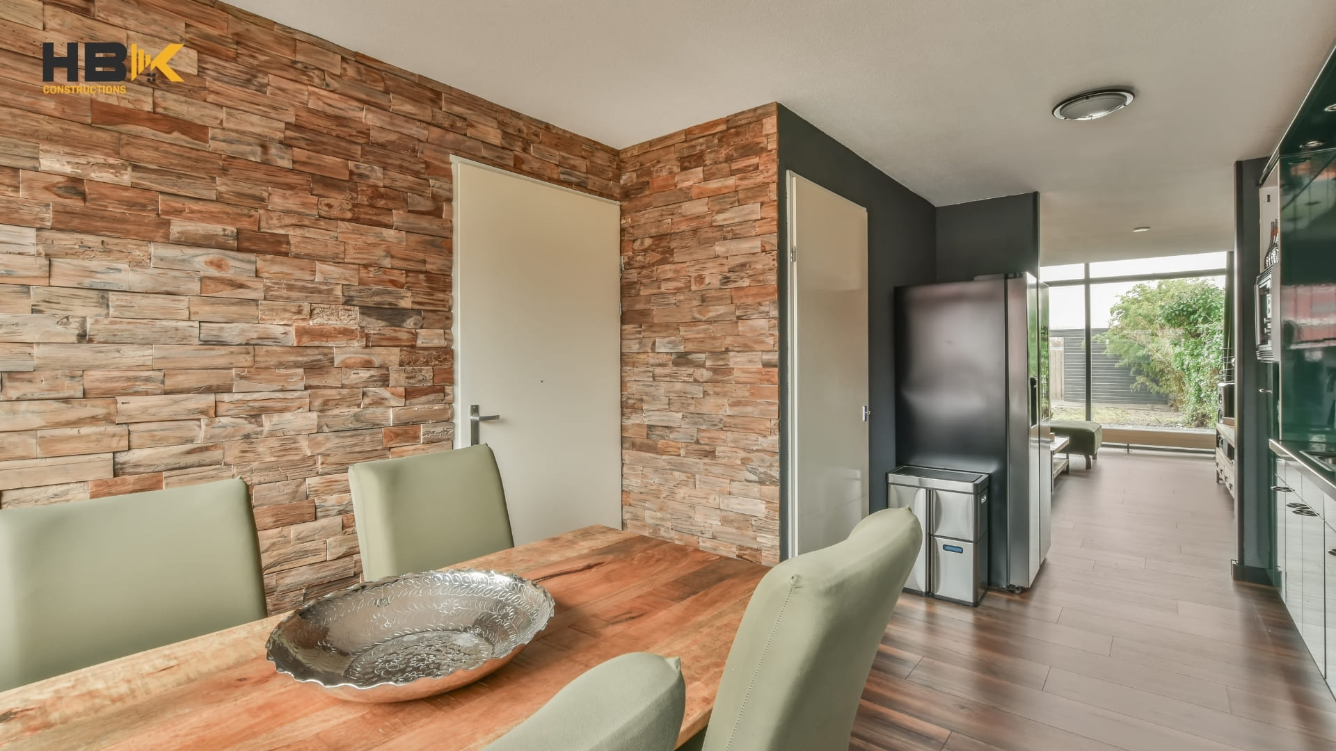 natural timber and stone materials in Melbourne home renovation