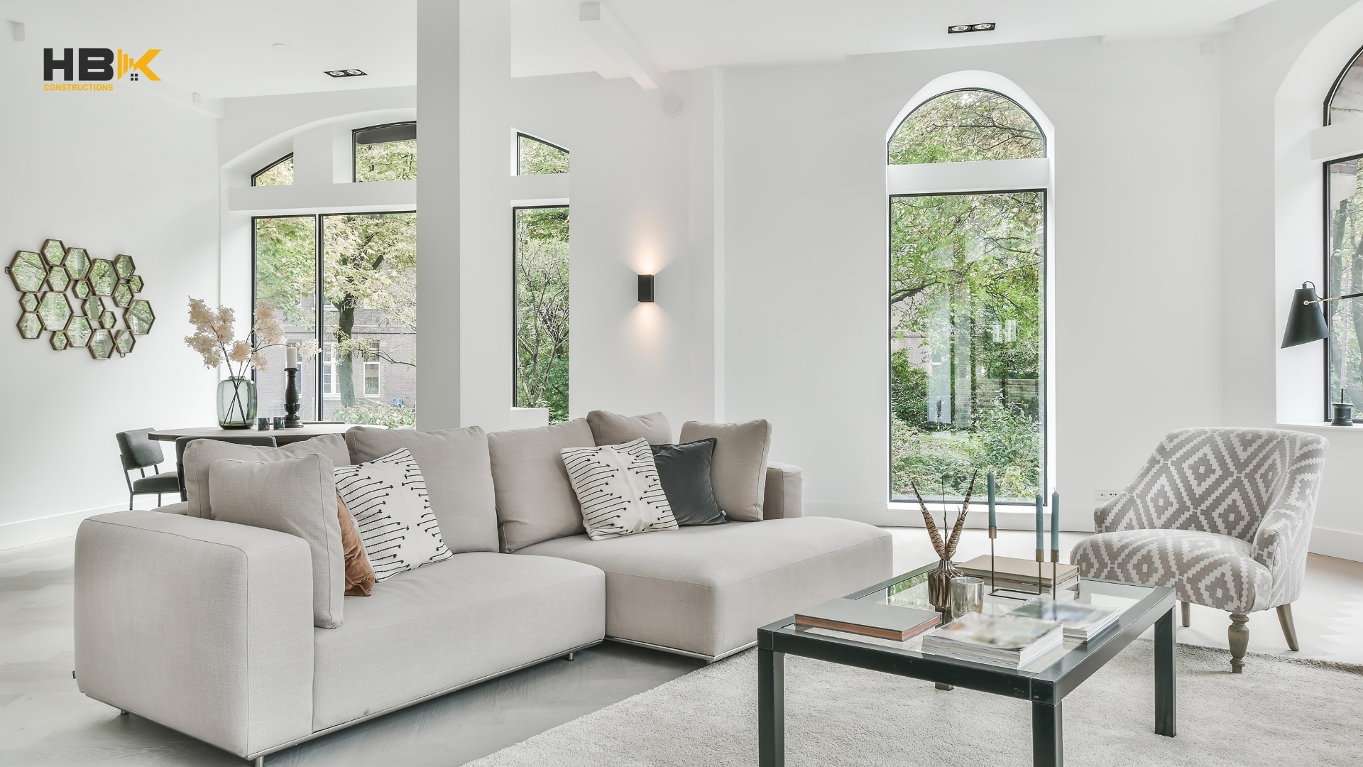 sfamily relaxing together in an open-plan living extension