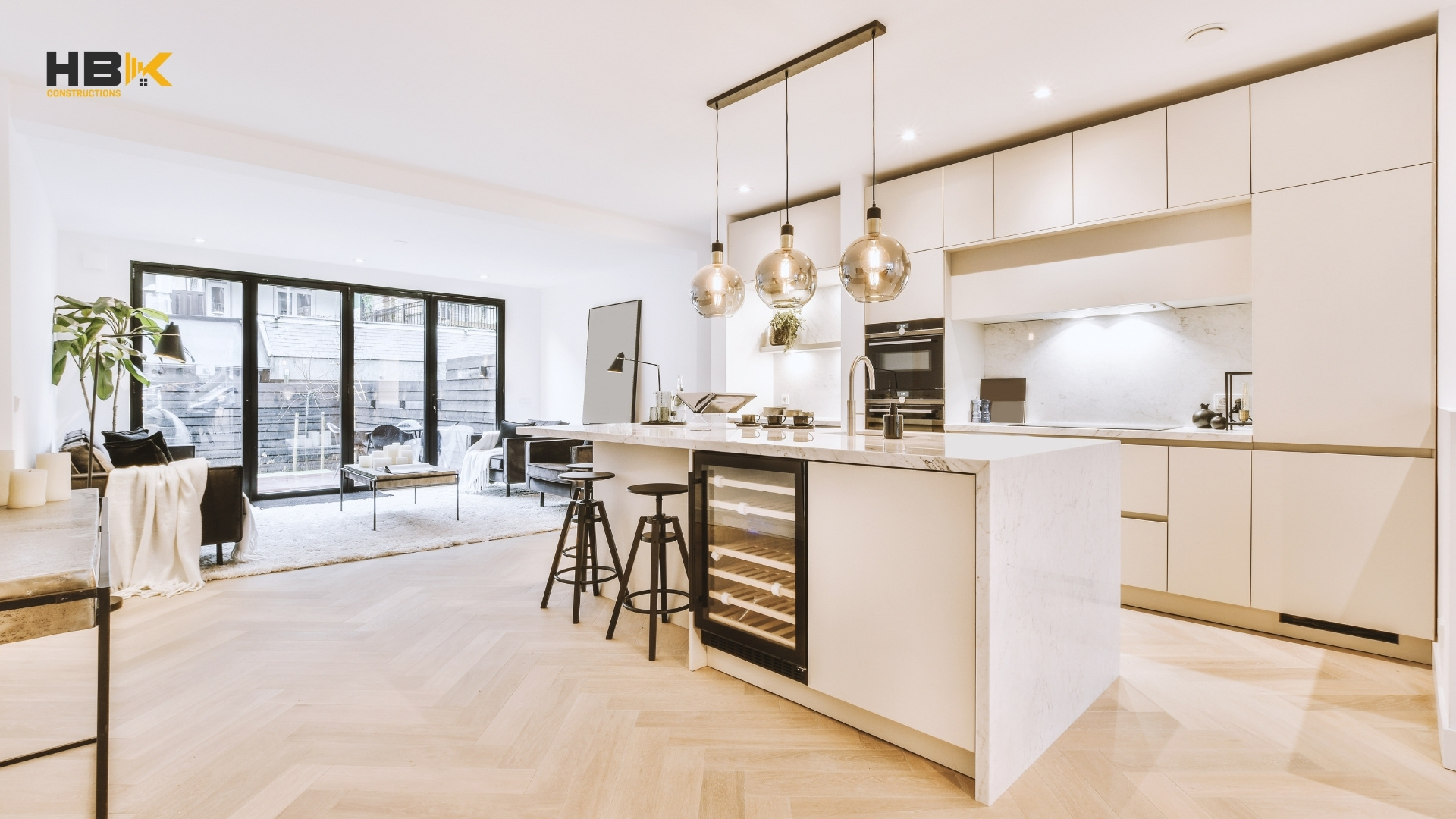 island bench as the social hub of a Melbourne open-plan kitchen