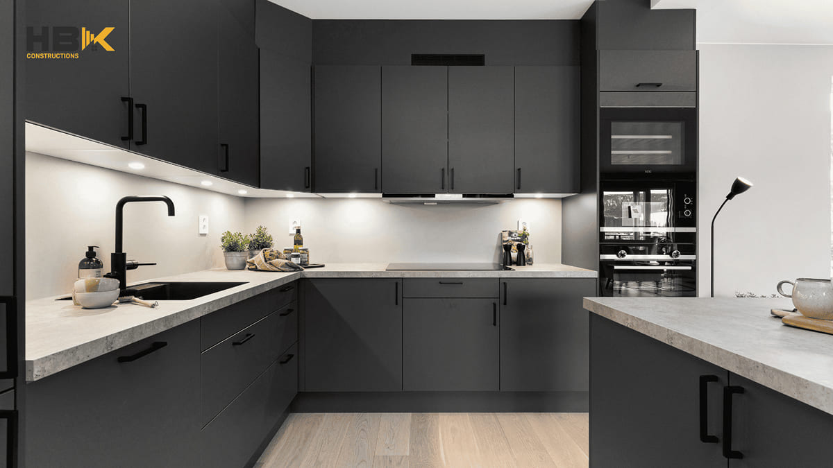 integrated kitchen appliances in a modern Melbourne kitchen
